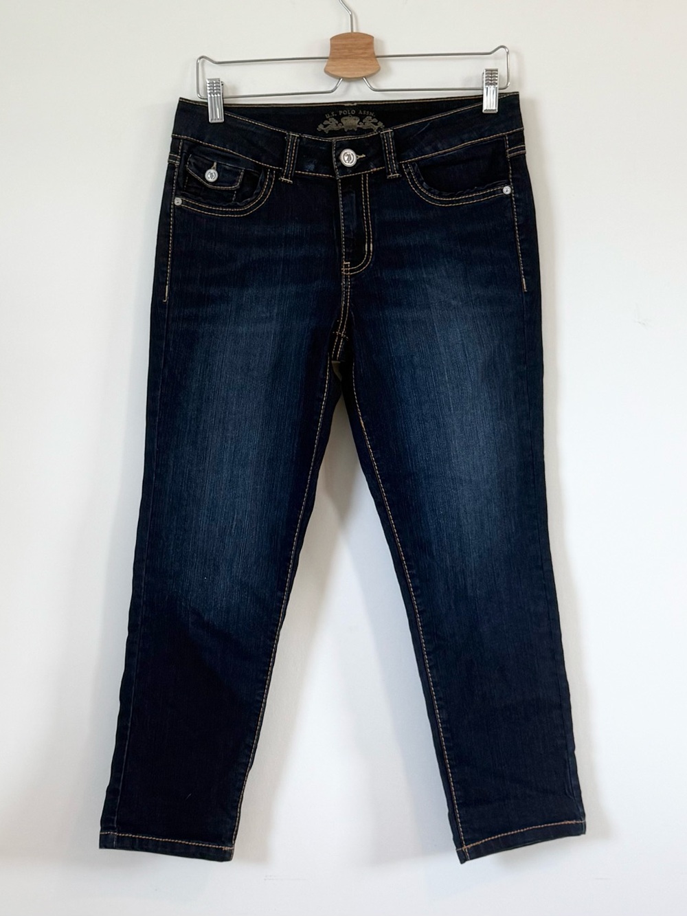 U.S. Polo Assn. Straight Leg Ankle Jeans - Dark Wash EUC Size 6